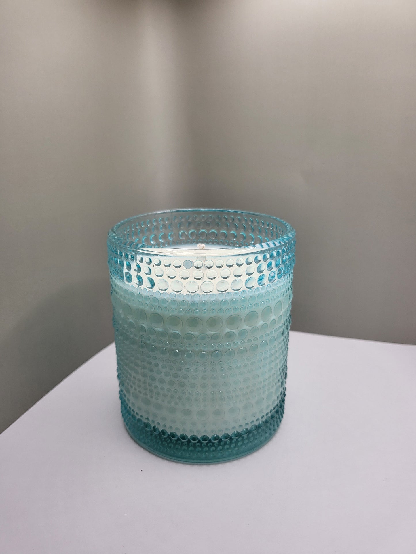 Create your own candle- Blue bubble jar